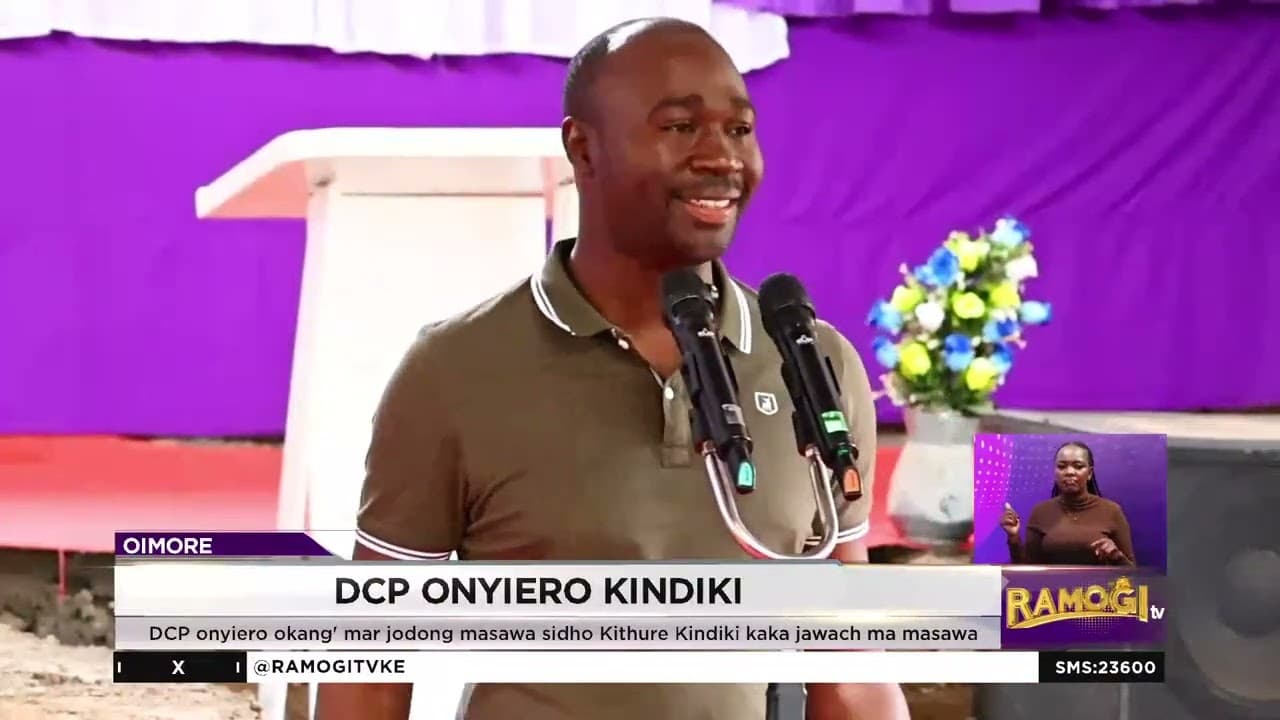 DCP: Jodong ma Masawa ok nyal yieronwa Kindiki kaka ogai, jopiny ne oseyiero Gachagua