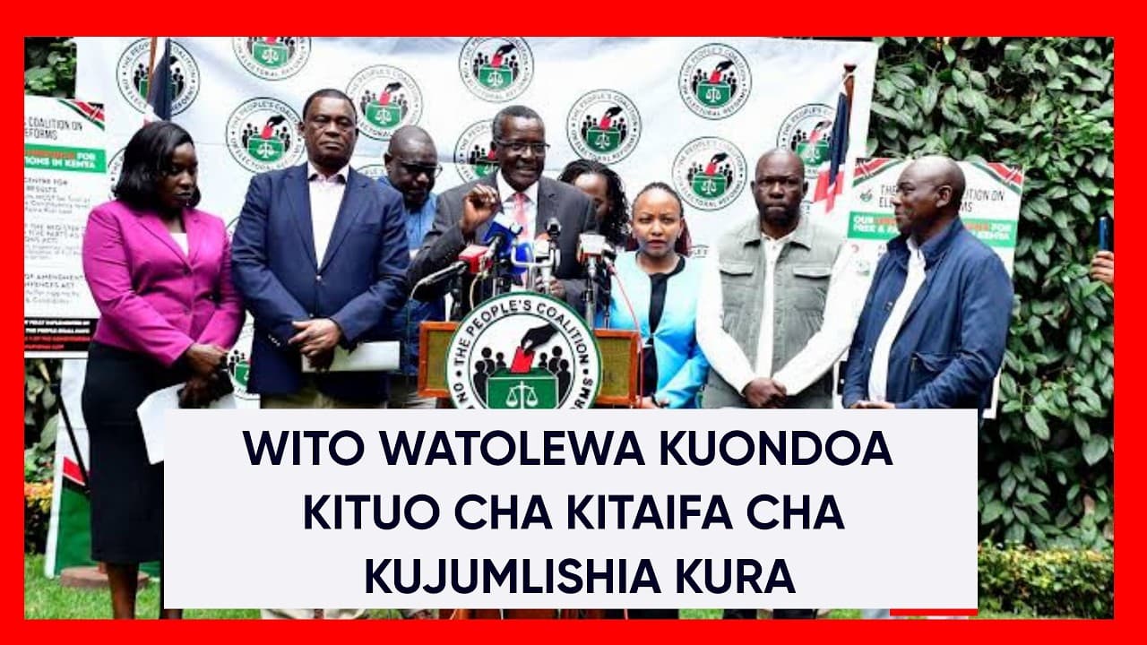 Wito wa mageuzi ya mfumo wa uchaguzi kuondoa kituo kitaifa cha kujumlishia kura kabla '27 watolewa