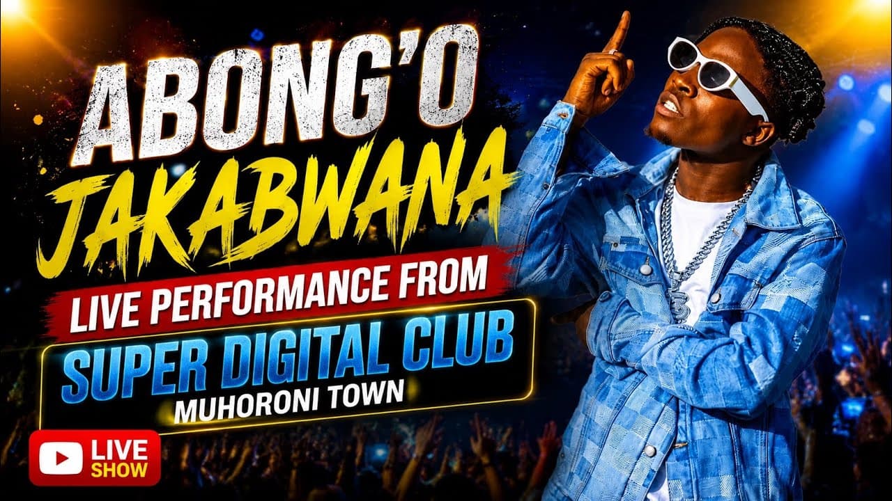 ABONG'O JAKABWANA PERFORMING LIVE AT SUPER DIGITAL CLUB ,MUHORONI TOWN