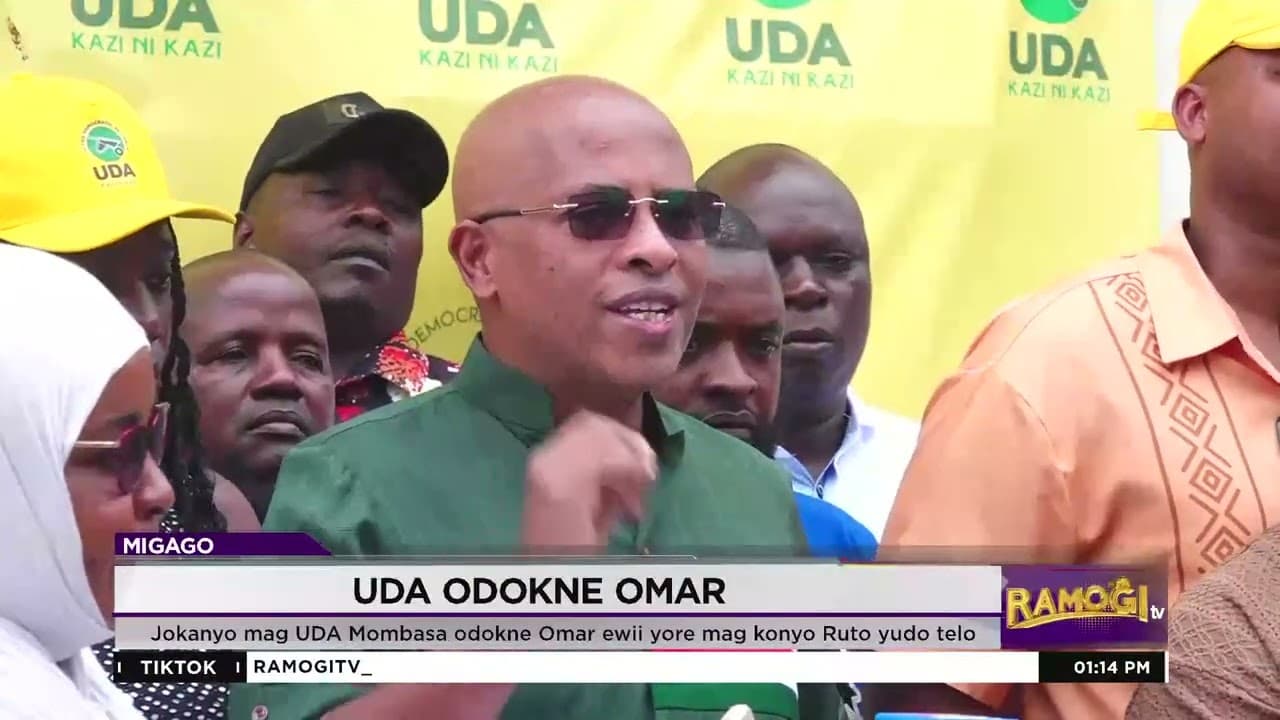 Jokanyo mag UDA Mombasa odokne Omar ewii yore mag konyo Ruto yudo telo