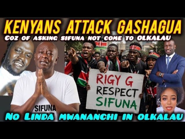 ANGRY Kenyan GENZS ATTACK Gashagua after ASKING Sifuna & Linda Mwananchi not to Go to OLKALAU