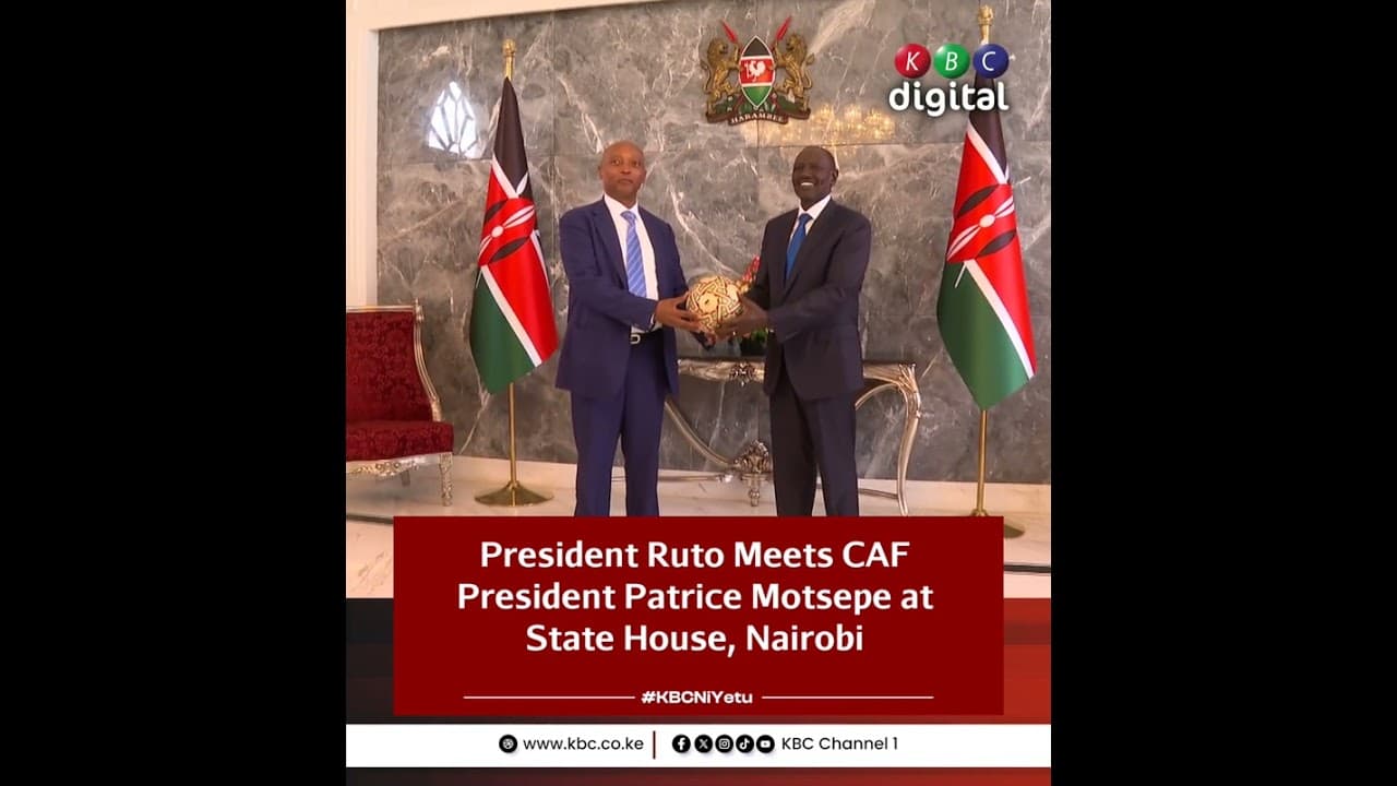 President Ruto meets CAF President Patrice Motsepe at State House, Nairobi