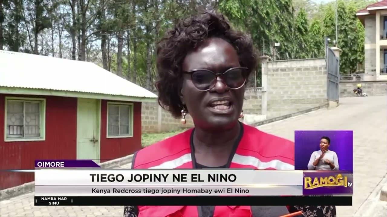 Homabay: Kenya Redcross tiego jopiny ewi yore mag kedo gi midhiero mag oula motelone kodh El Nino