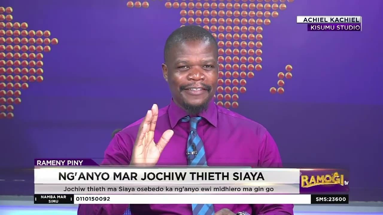 Dr Onyango: Kaontis omii teko mar gero osiptende, ndiko jochiw thieth owene sirkal ma malo.