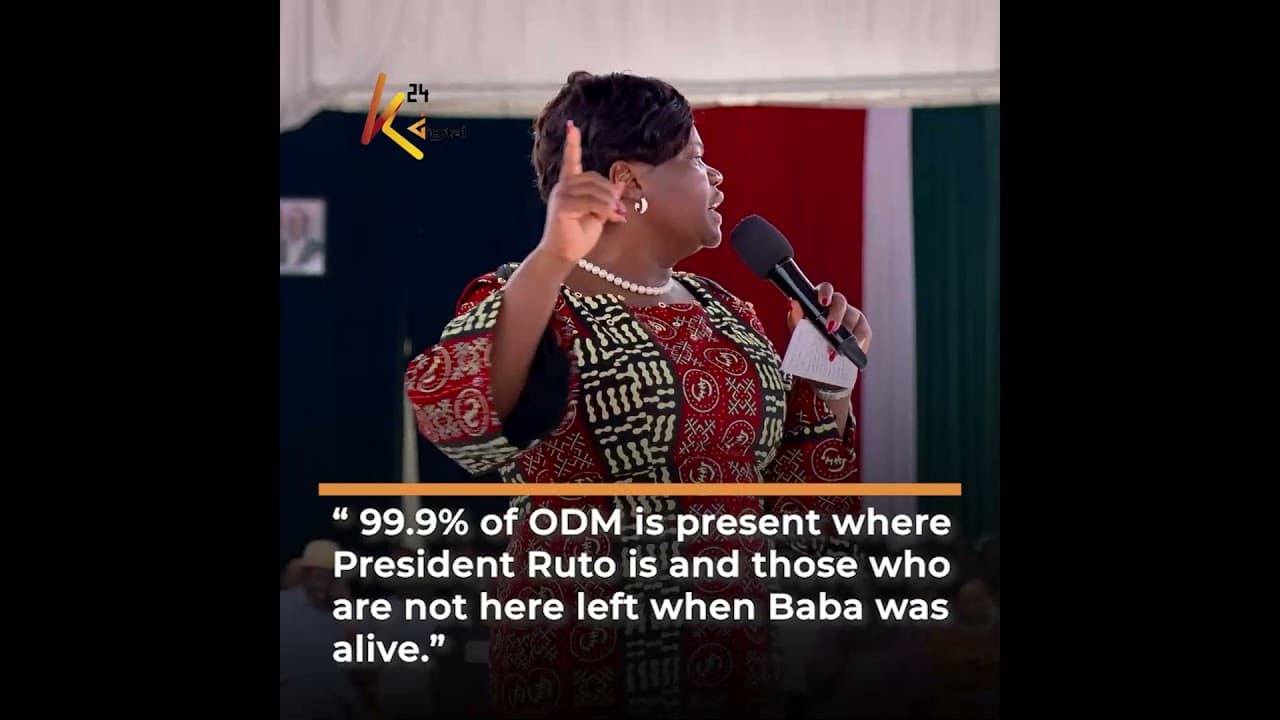 “ 99.9% of ODM is present where President Ruto is; those  not here left when Baba was alive.”- Wanga
