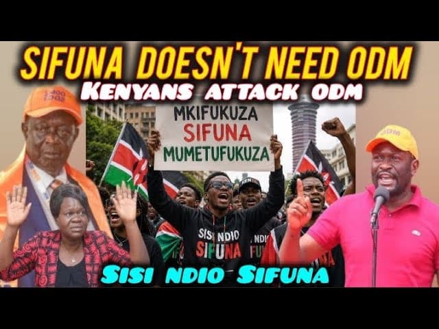 ANGRY Kenyans ATTACK ODM for CHASING Away SIFUNA as ODM SECRETARY GENERAL