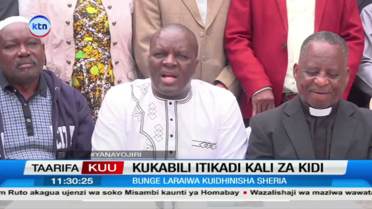 Wadau Wataka Muswada wa Sifa za Kikanisa Uharakishwe Kupitia Bungeni
