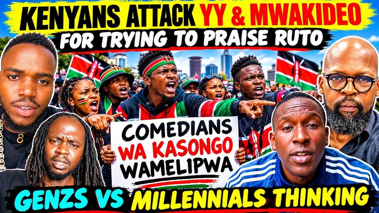 UNBELIEVABLE Kenyans GENZs ATTACK Comedian YY & Alex Mwakideo for Trying to Praise RUTO