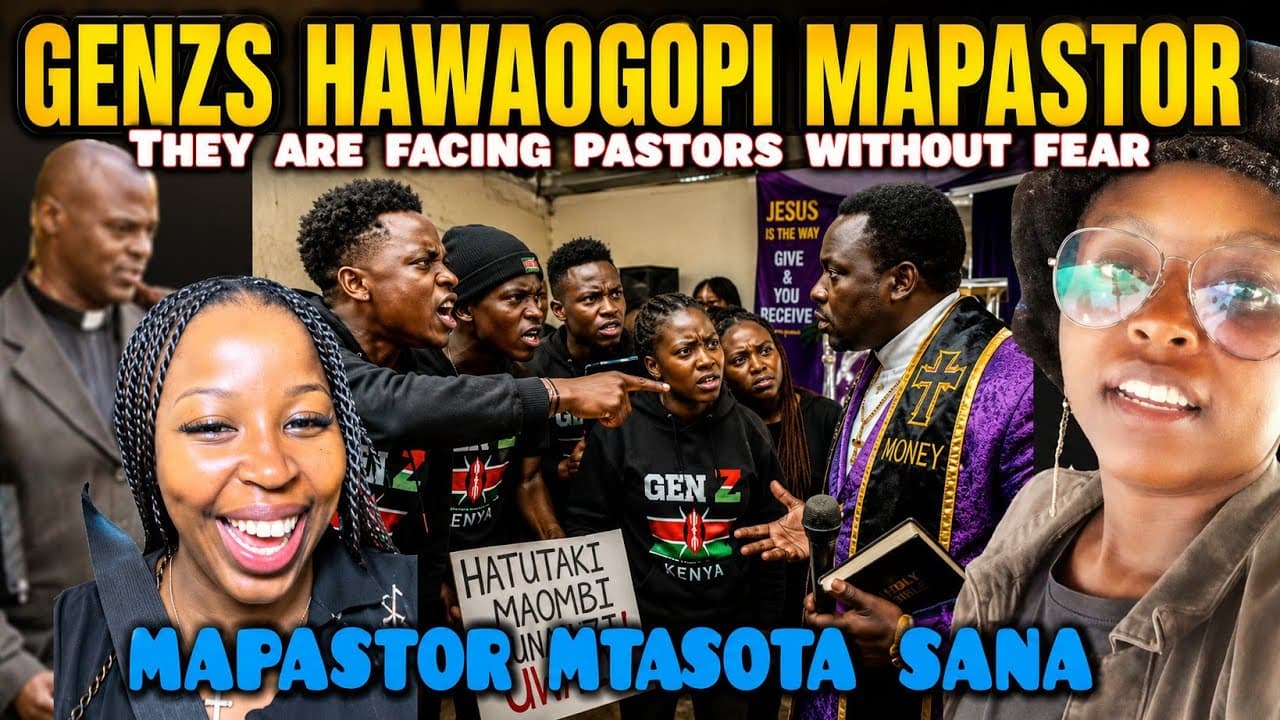 UNBELIEVABLE Fearless Kenyan GENZS are ATTACKING Pastors WITHOUT Fear TELLING Them They will SUFFER