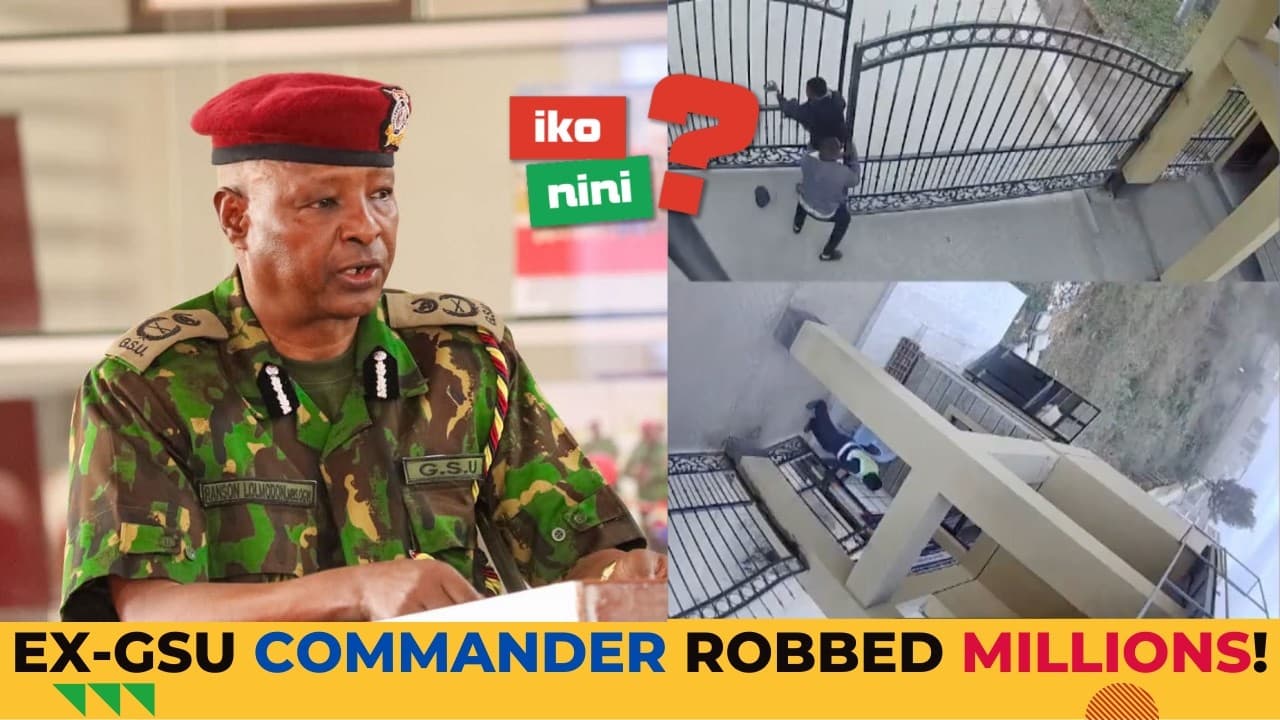 EX-GSU COMMANDER ROBBED OF "BAGS OF CASH" — THEN DENIES A SINGLE SHILLING WAS STOLEN!