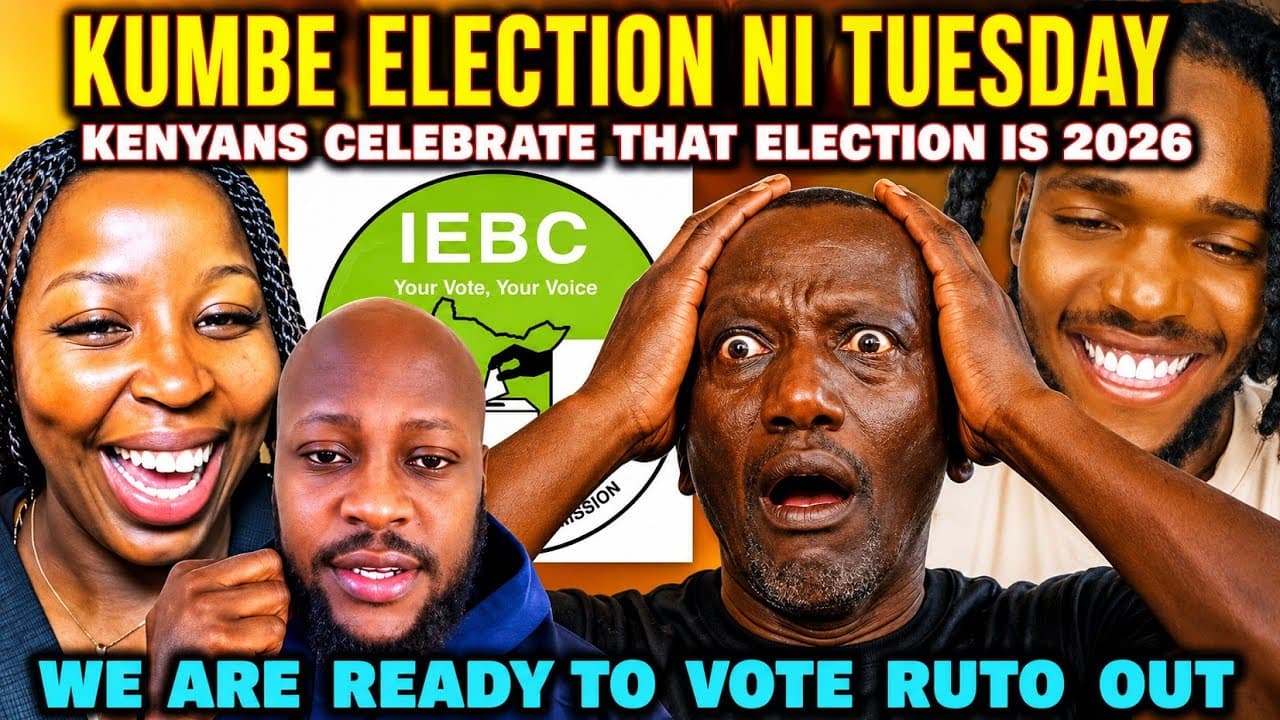 FUNNY Kenyans CELEBRATE after Hearing that ELECTION Should be Tuesday 2026 Saying They are READY