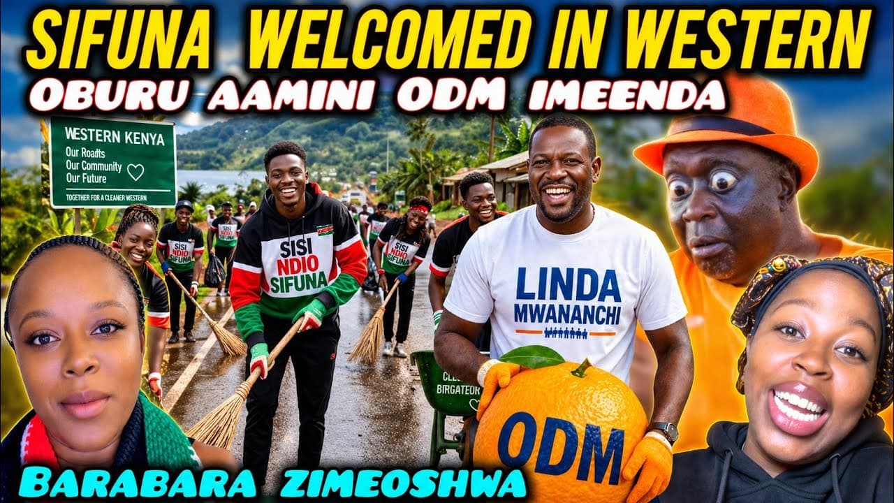 UNBELIEVABLE Sifuna WELCOMED in Western in STYLE while Kenyans LAUGHING at OBURU as SIFUNA Takes ODM