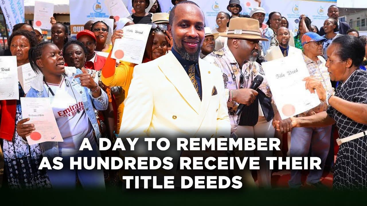 A Celebration of Land Ownership as Hundreds Received Their Title Deeds from Golden Dreams Land | LNN