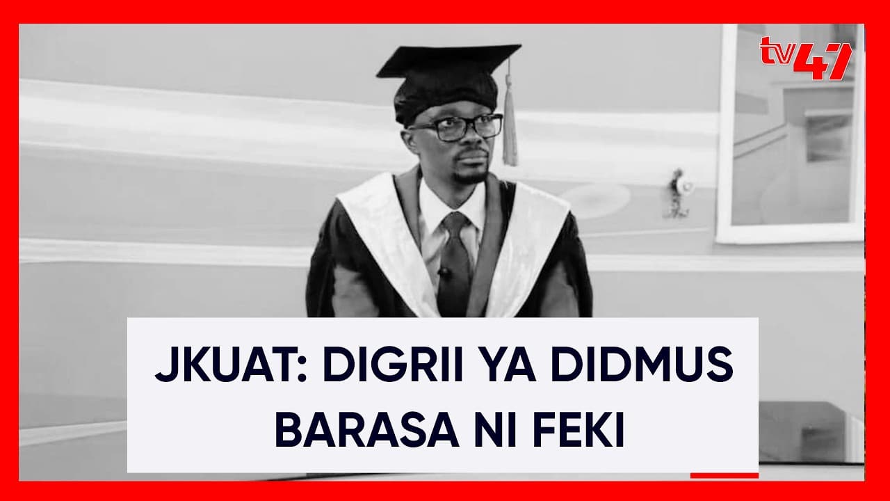 Rekodi za kielimu za D.Barasa zatiliwa shaka, JKUAT chakana cheti chake, yasema hakuwa mwanafunzi