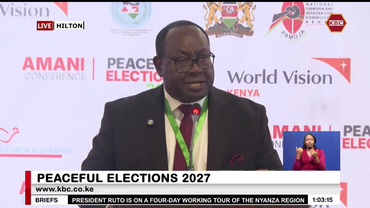 NCIC Chair Bishop Kepha Omae on Peaceful 2027 Elections