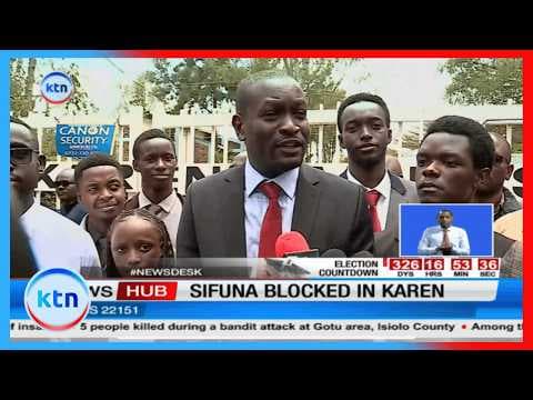 Edwin Sifuna blocked from addressing students in JKUAT Karen campus