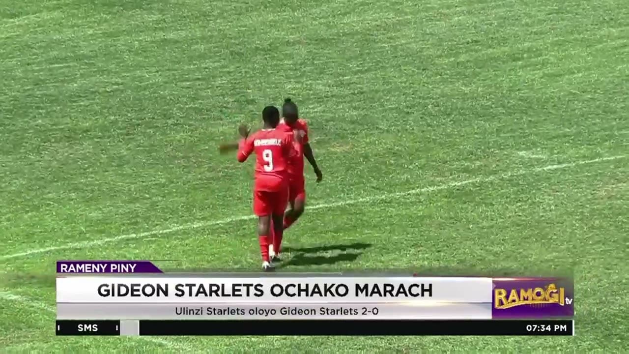 Gideon Starlets ochako marach bang' Ulinzi Starlets thalogi pachok e tukgi mokuongo mar lig