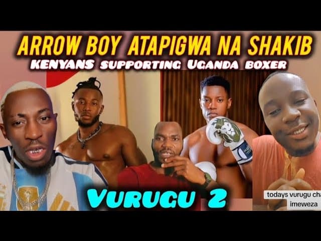 FUNNY Kenyans are SUPPORTING Ugandan Boxer SHAKIB Over AROW BUOY in the VURUGU FIGHT