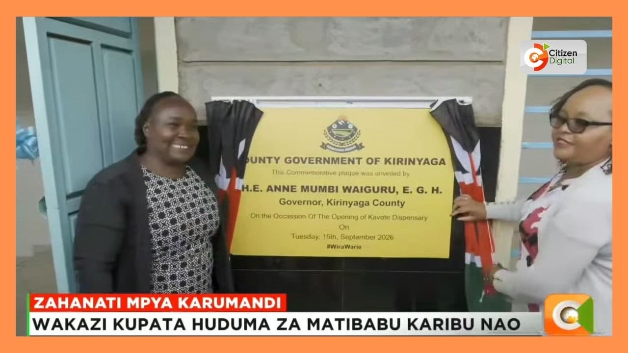 Gavana wa Kirinyaga azindua zahanati mpya karumandi