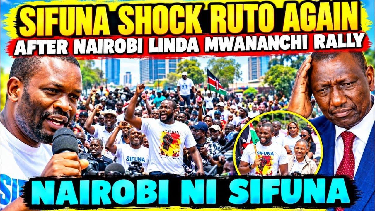 UNBELIEVABLE Sifuna SHOCK The Government after SUCCESSFUL Nairobi Rally with a BIG CROWD