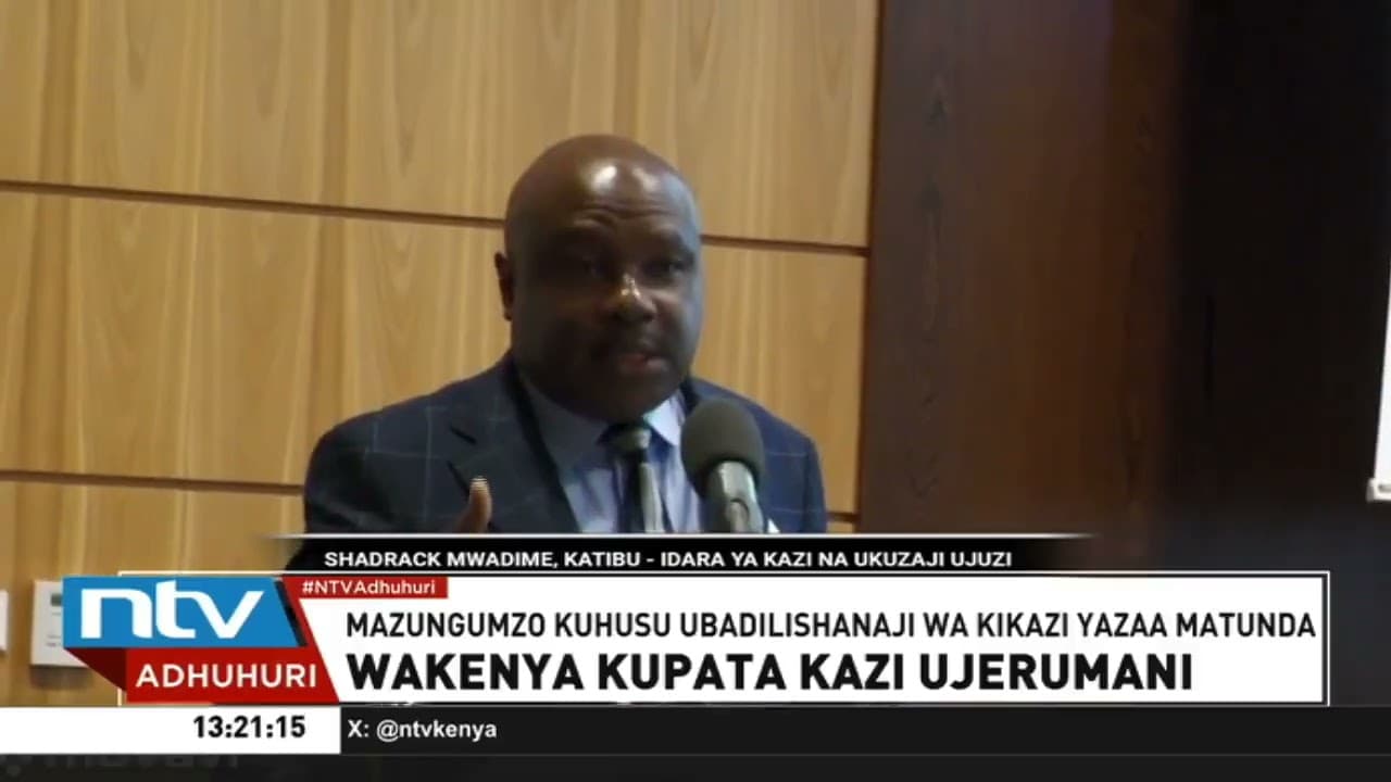Kundi la kwanza la wataalamu 31 Wakenya limeshaondoka nchini kuanza mafunzo ya kazi nchini ujerumani