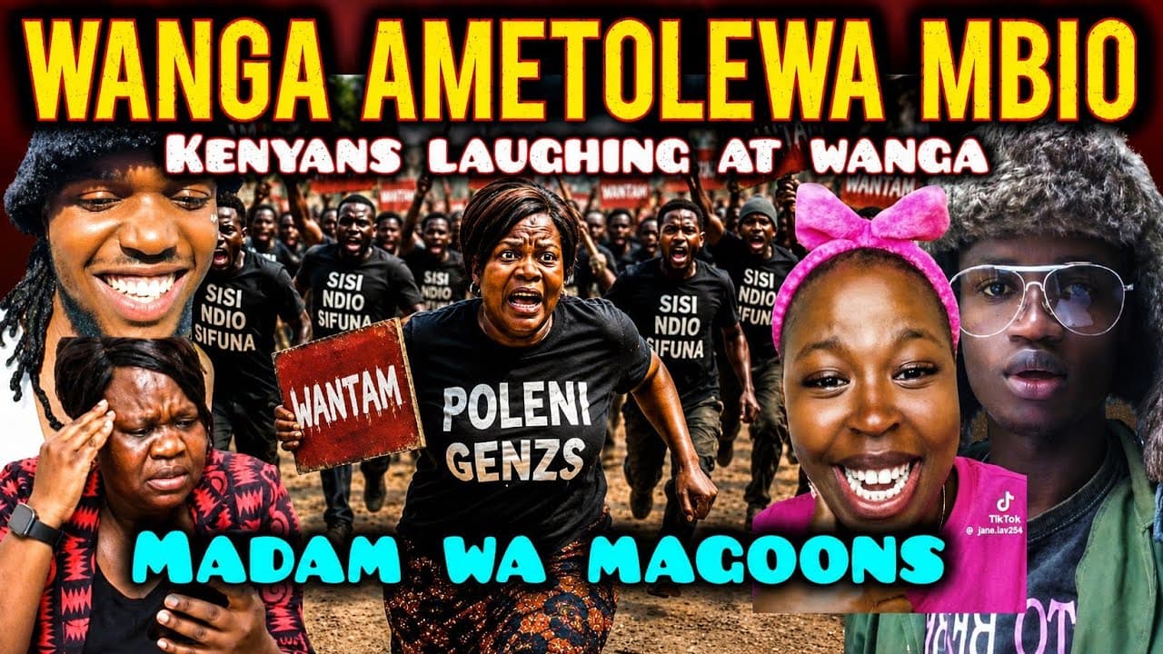 FUNNY Kenyans LAUGHING at Gladies Wanga after He was BOORED in KISUMU