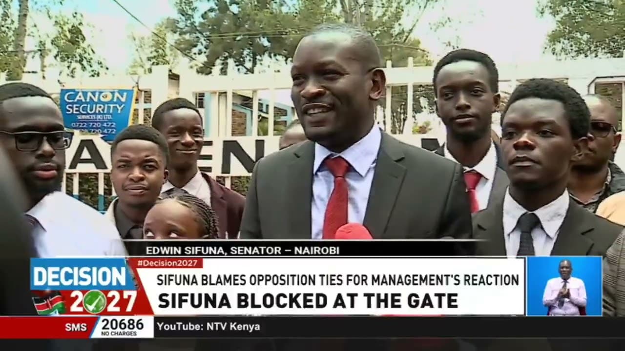 Sifuna raises concerns over freedom of association after being denied access to JKUAT meeting