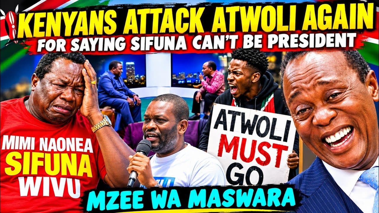 UNBELIEVABLE Angry Kenyan Genzs ATTACK Atwoli for Saying SIFUNA is Not Fit for President in JKL SHOW