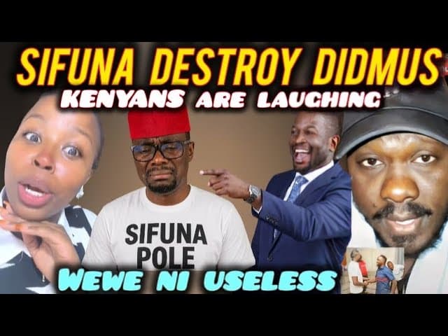 HILARIOUS Kenyans are LAUGHING at DIDMUS Barasa after SIFUNA Attacked Him in a BURIAL