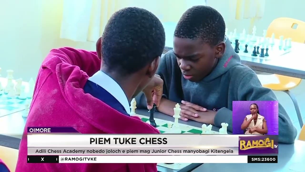 Adili Chess Academy, obedo joloch e piem mag Junior Chess monyobagi Kitengela