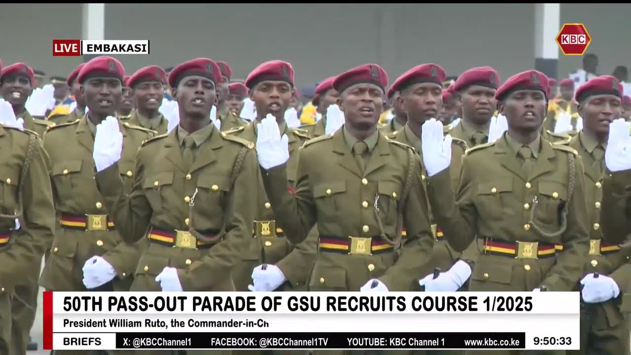 GSU recruits take oath of allegiance during 50th passing-out parade