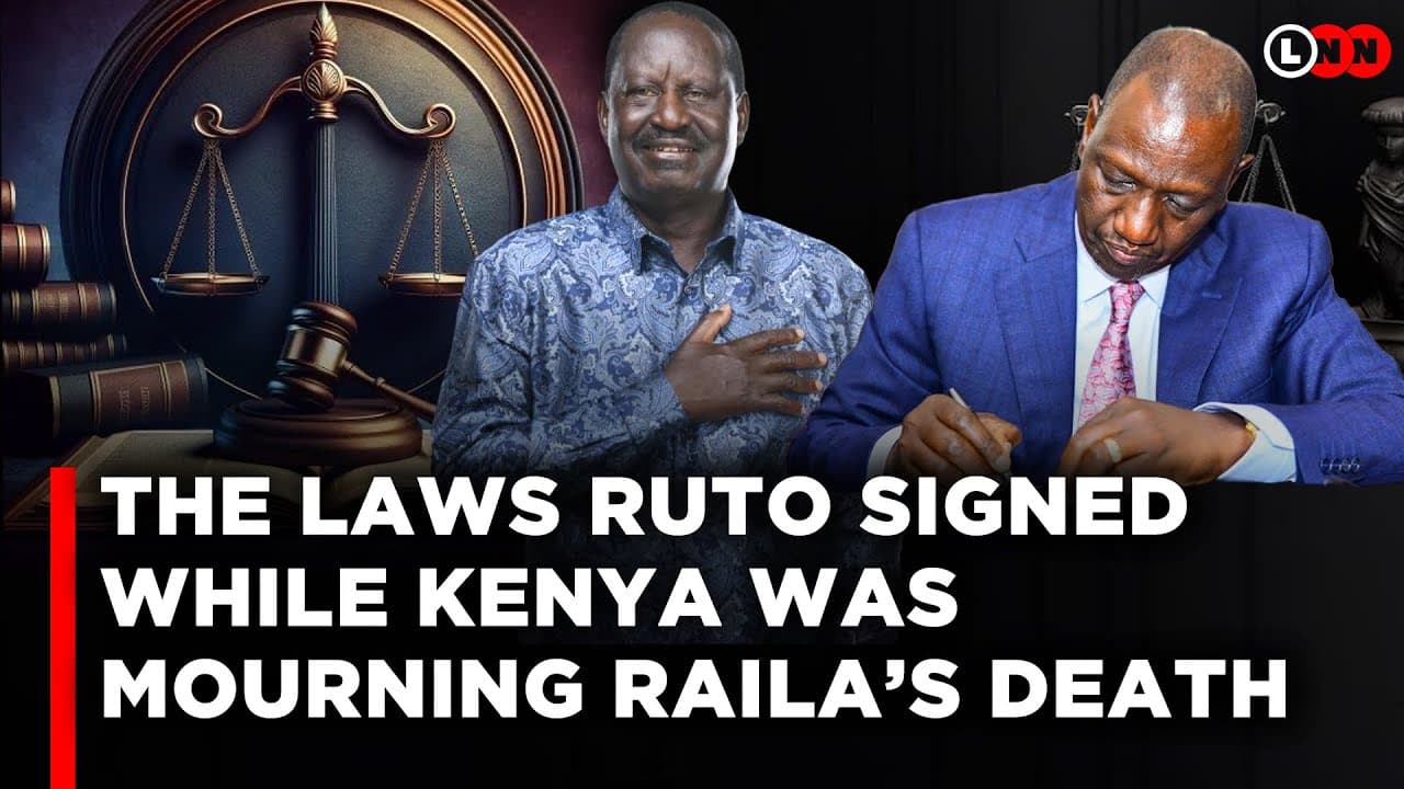 Why Did Ruto Sign 8 Laws While Kenyans Were Mourning Raila? What Is He Hiding? | LNN