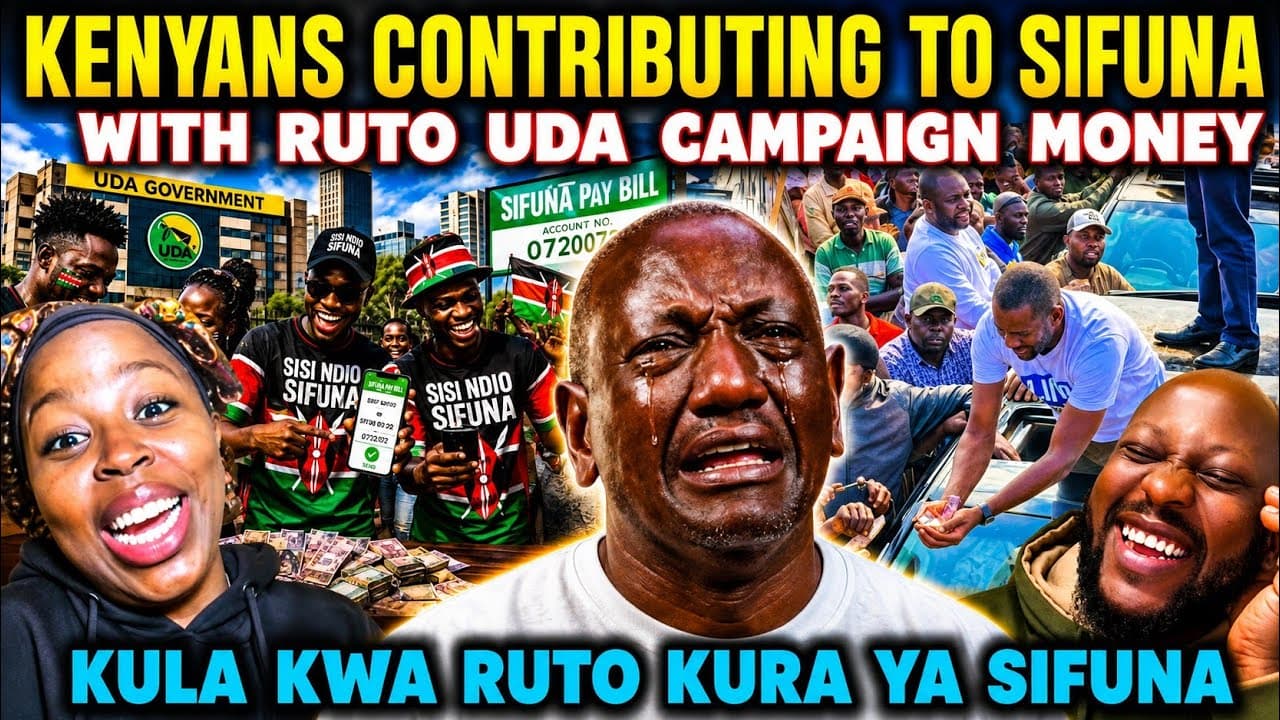 UNBELIEVABLE Kenyan GENZS are Getting MONEY from RUTO and CONTRIBUTING to SIFUNA PAYBILL