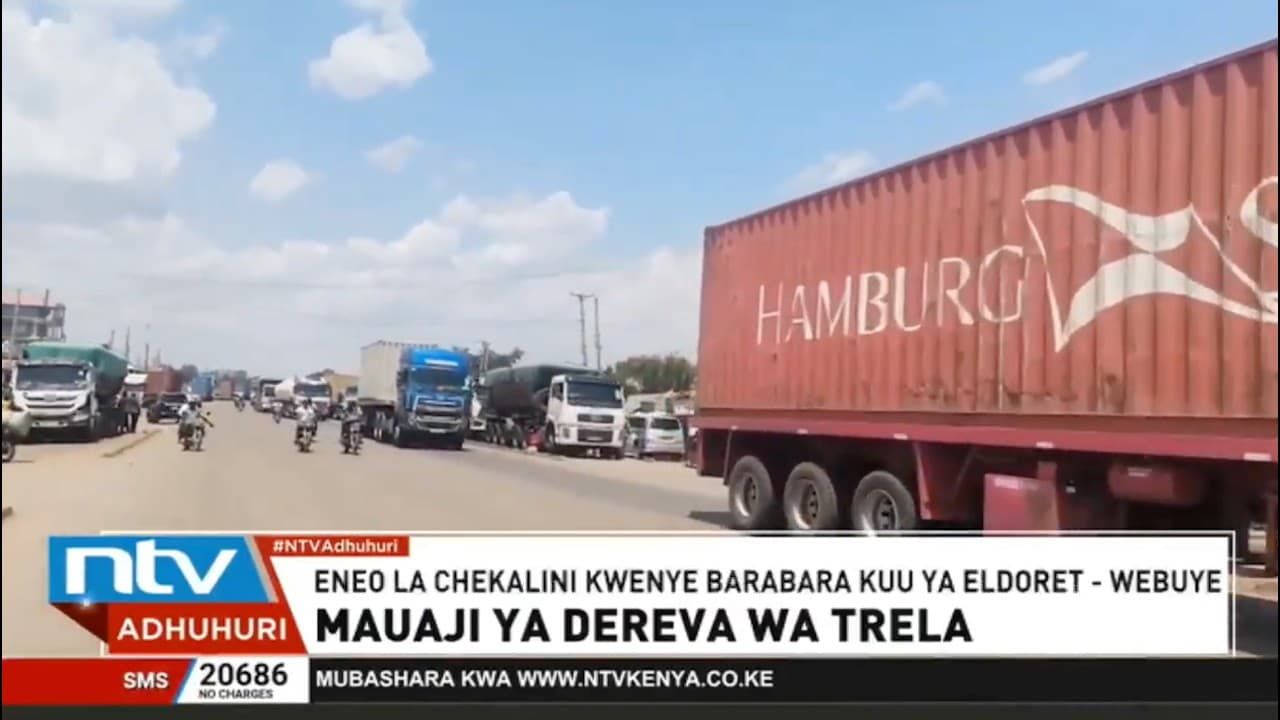 Dereva wa trela auawa Kakamega