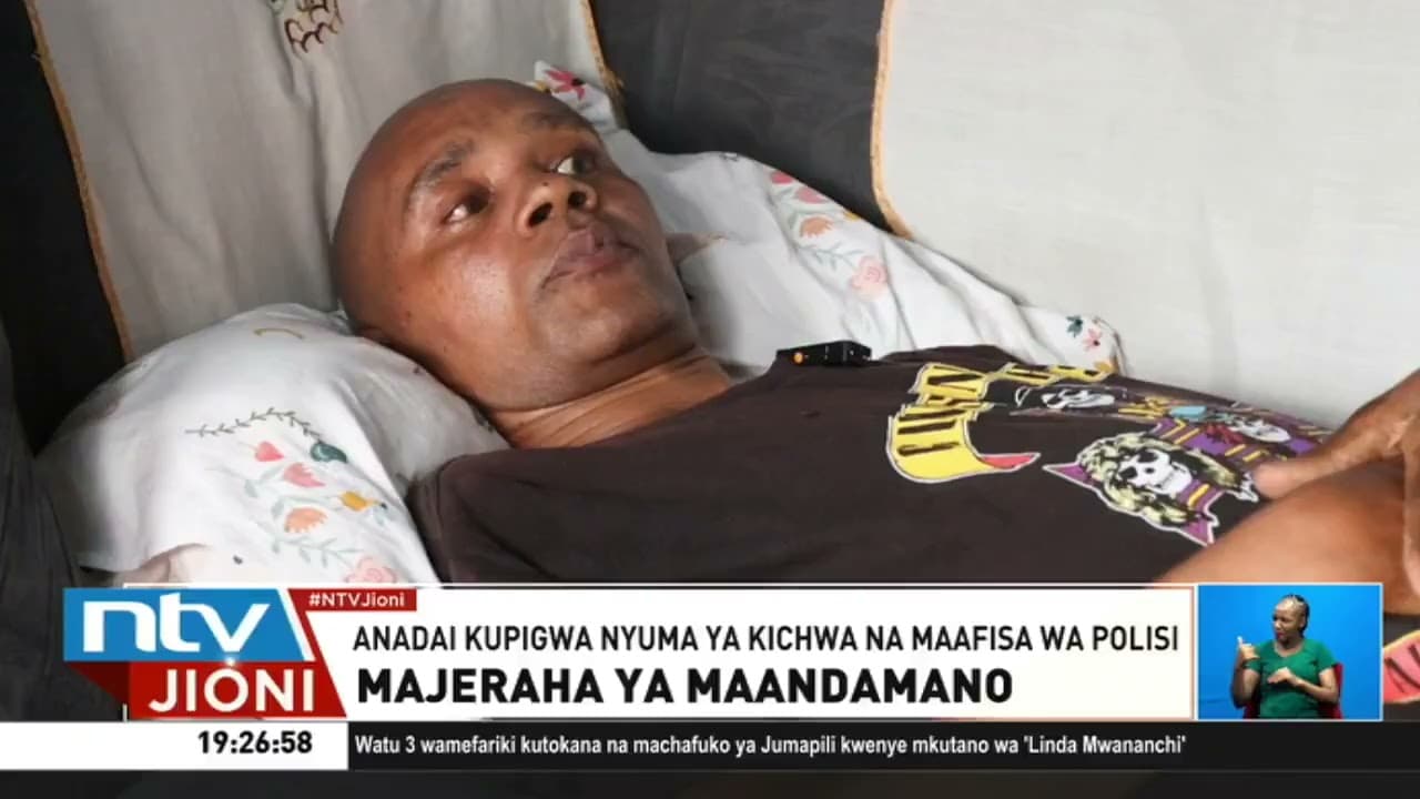 Jeremiah Mwaura auguza majeraha aliyopata katikati maandamano ya kupinga kupanda kwa bei ya mafuta