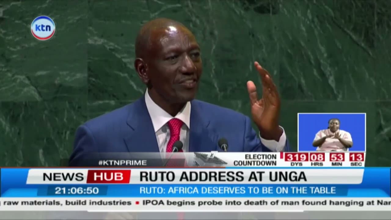 Ruto Urges UN to Give Africa Two Security Council Seats, Calls for Global Financial Reforms