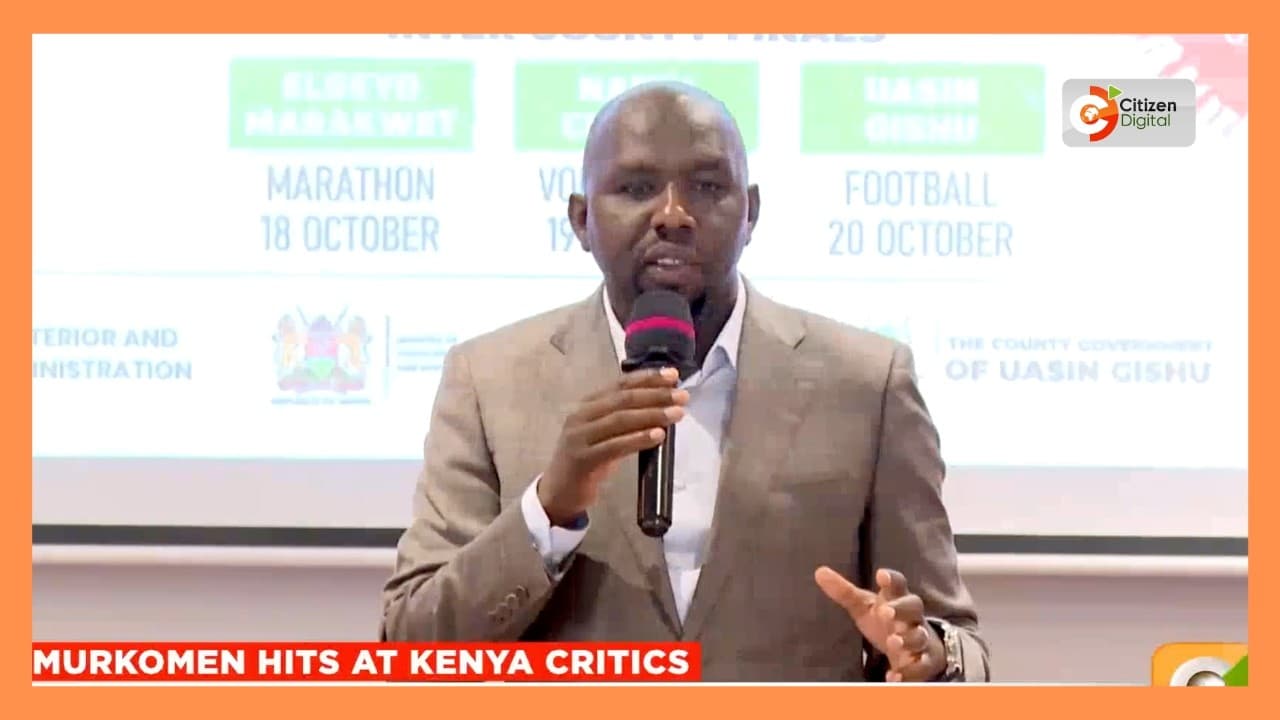 Murkomen hits at critics after athletics championships win