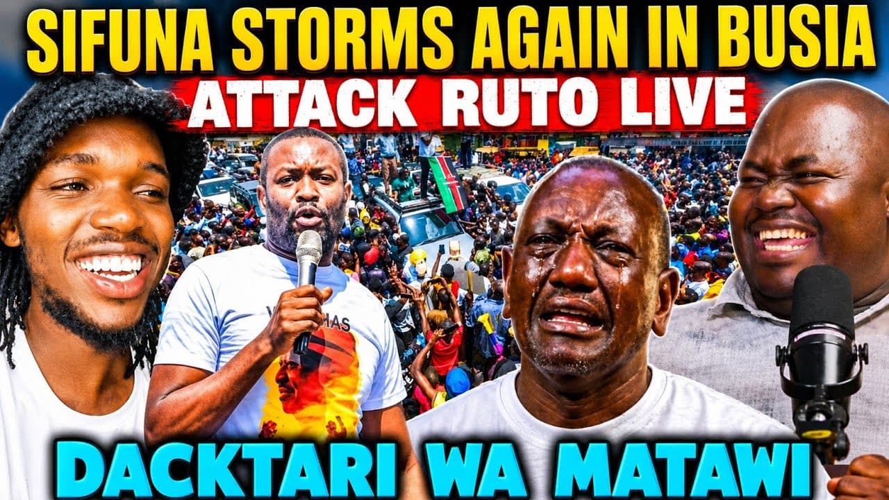 UNBELIEVABLE Kenyans LAUGH at RUTO after SIFUNA Attack Him in His BUSIA Magor RALLY
