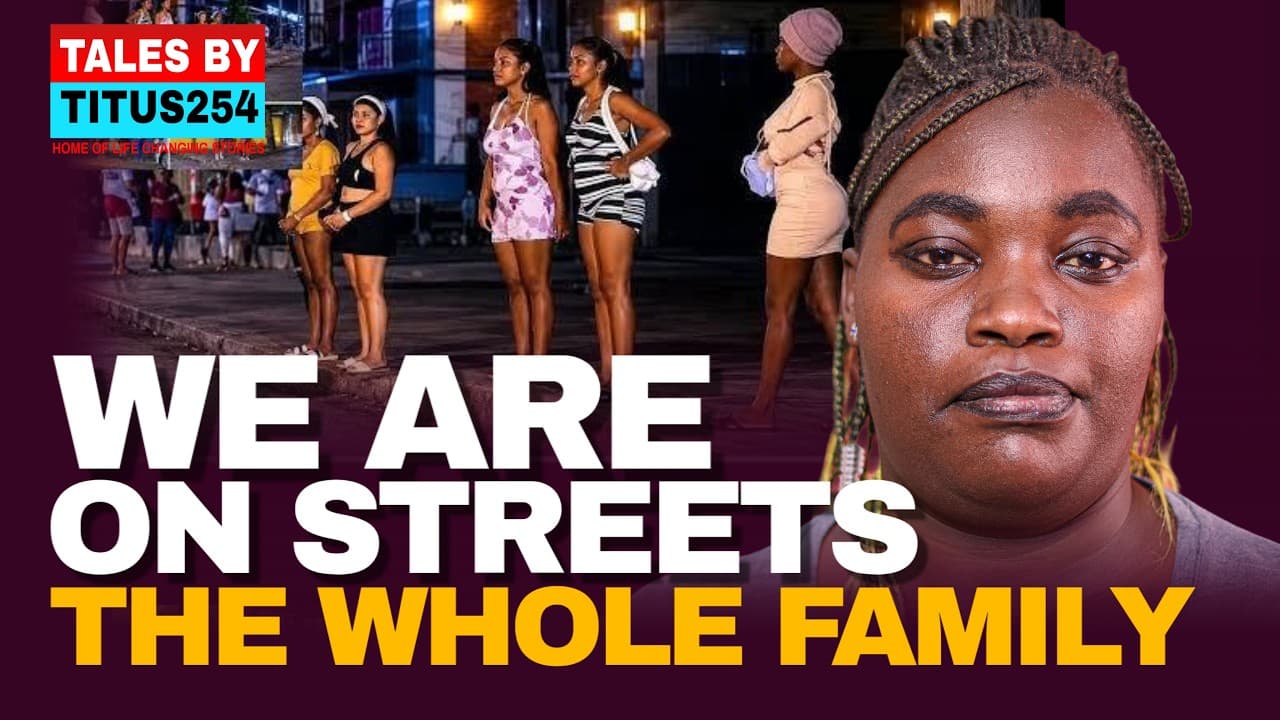 Why my family is on the streets at night | Mom,my sister and I we share same clients on the streets