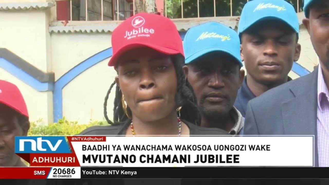 Wanachama wa Jubilee kutoka Nyeri wakosoa viongozi kwa kusababisha migawanyiko ndani ya chama