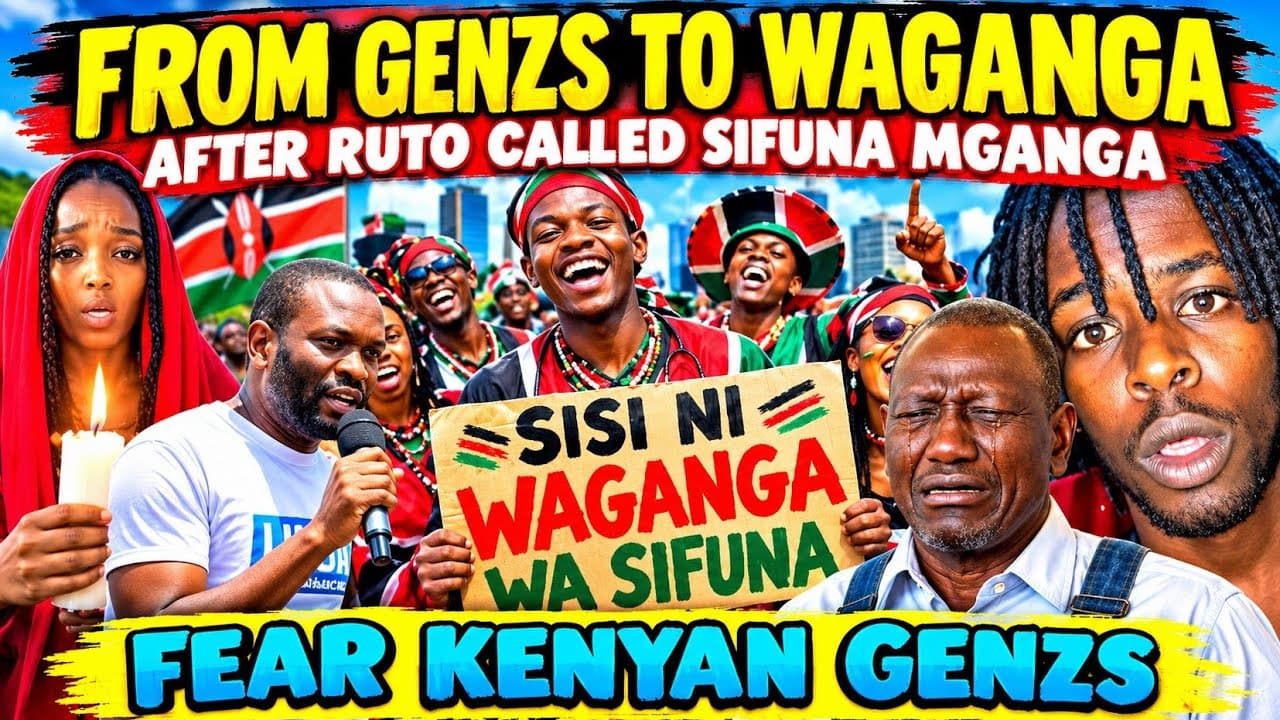 HILARIOUS Kenyan GENZs are Now CALLING Themselves WAGANGA after RUTO Told SIFUNA he has WAGANGA