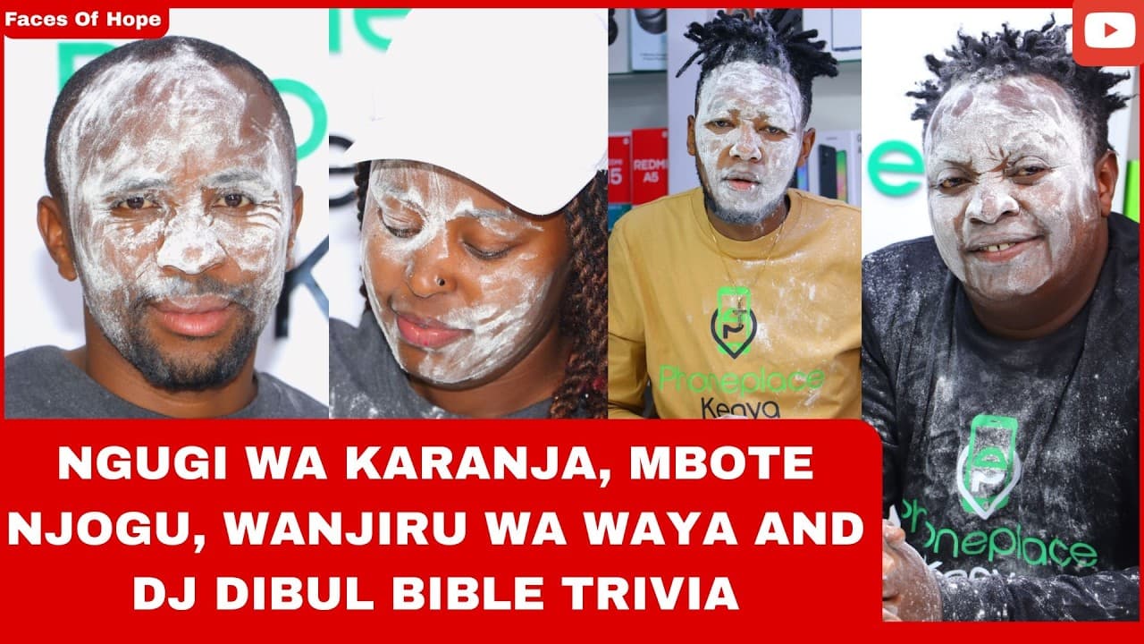 NGUGI WA KARANJA, MBOTE NJOGU, WANJIRU WA WAYA AND DJ DIBUL BIBLE TRIVIA