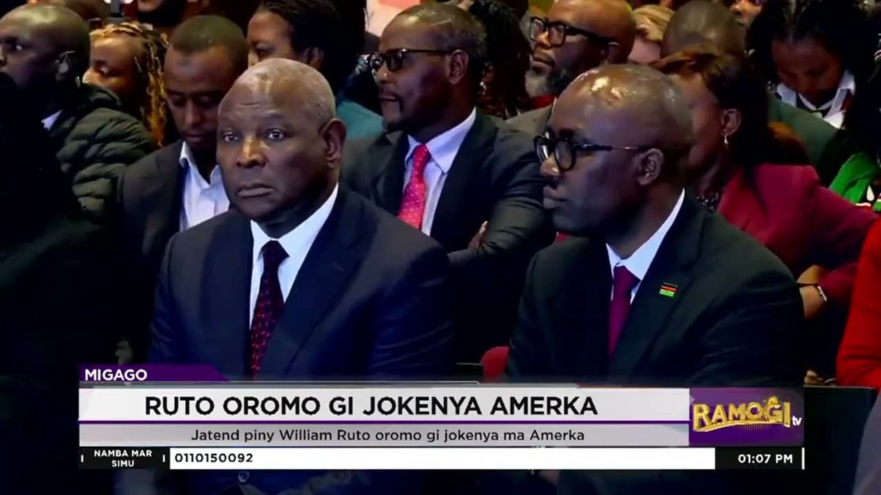 Jatend piny William Ruto oromo gi jokenya ma Amerka