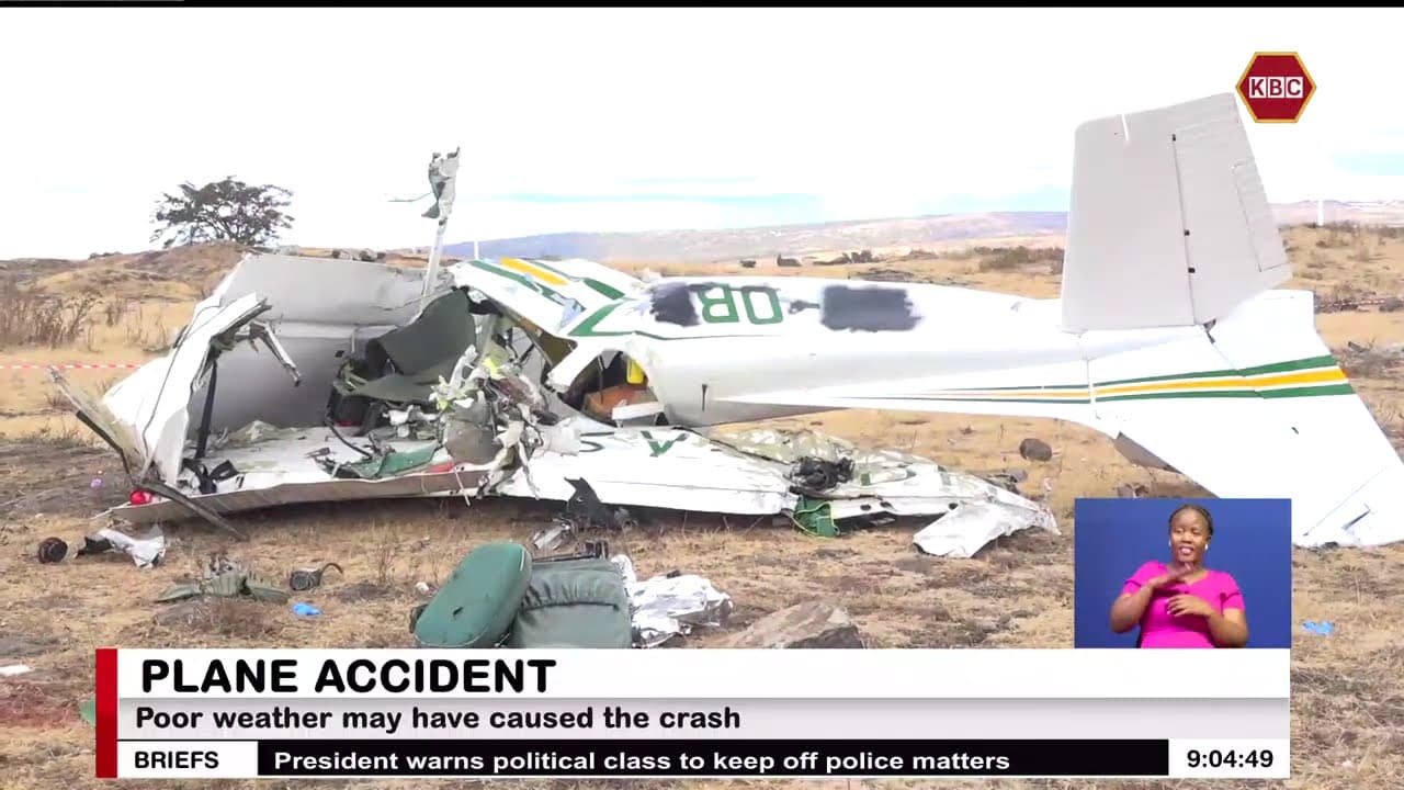 Cessna plane crashes in Kajiado West, instructor and student perish