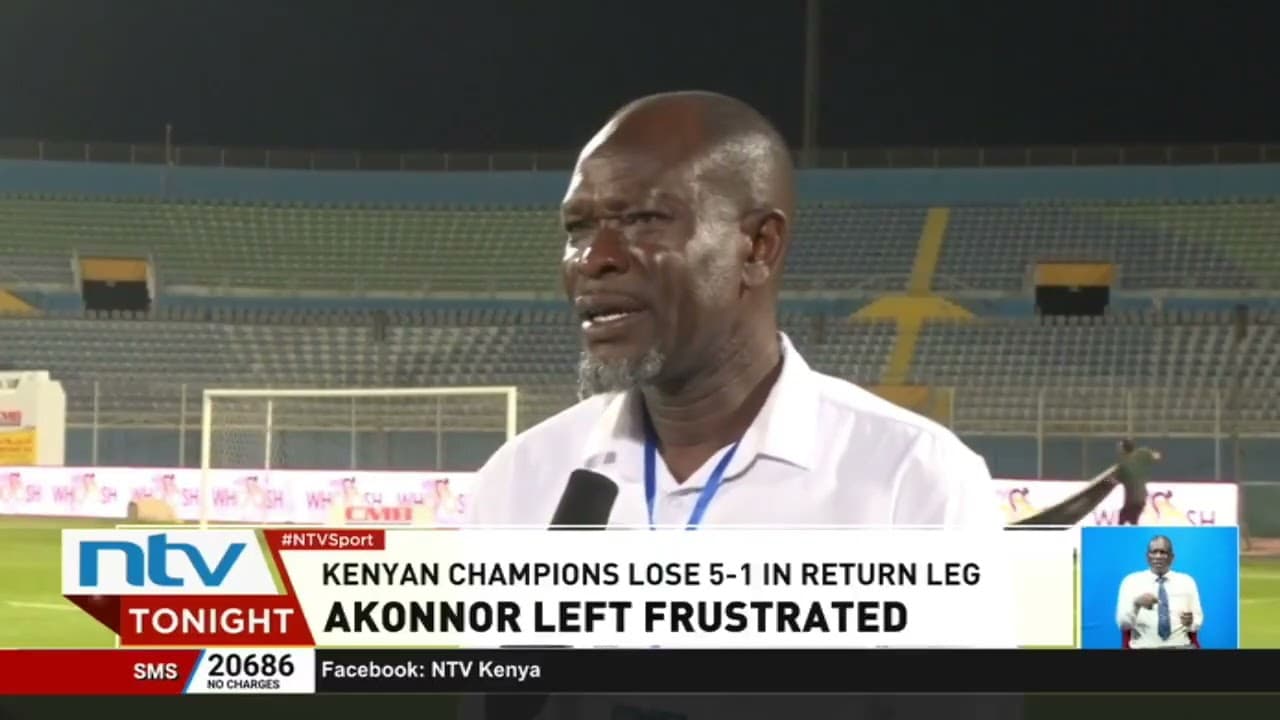 Gor Mahia head coach Charles Akonnor frustrated after humiliation by Pyramids FC