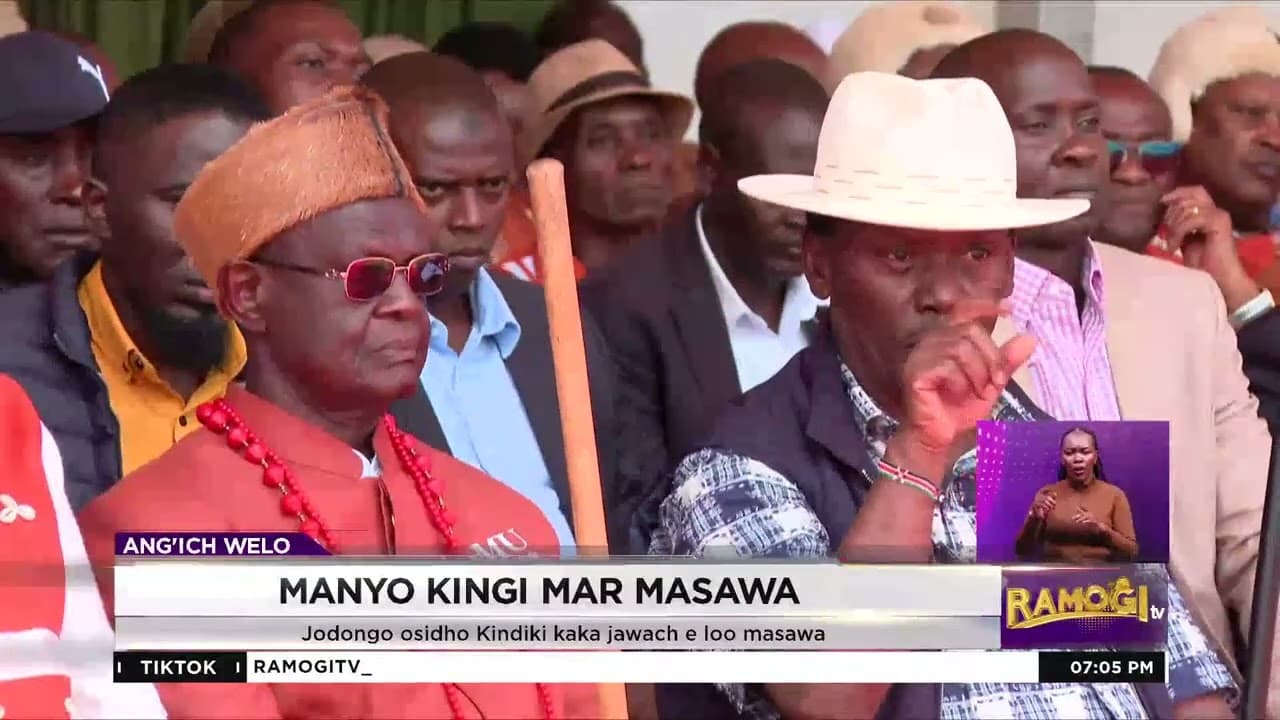 Jodongo osidho Kithure Kindiki kaka jawach e loo Masawa | #RamogiTV