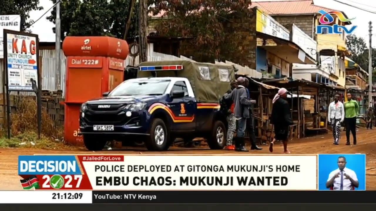 Police deployed outside Manyatta MP Gitonga Mukunji's home after Embu chaos