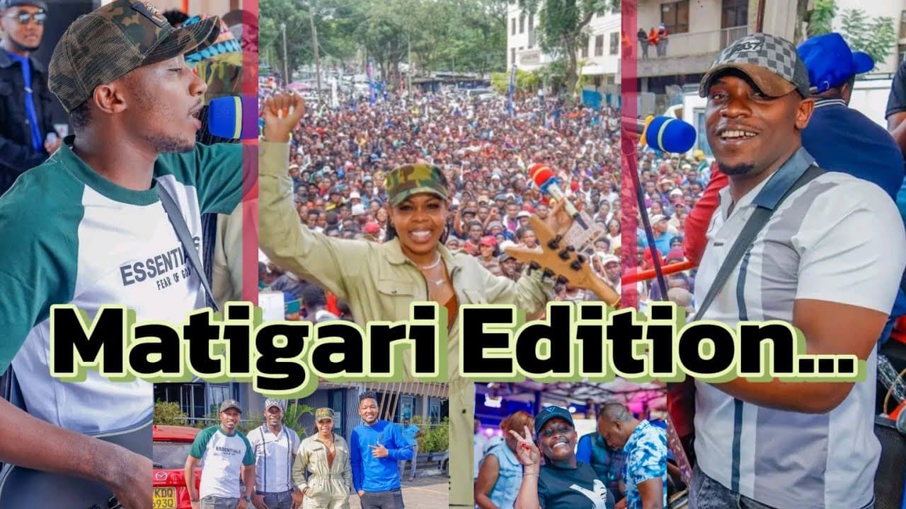 Matigari Edition:Baby Top,Tonny Young, Waithaka Wa Jane, DJ DIBUL,  Gathemba and  Stacy in Nakuru