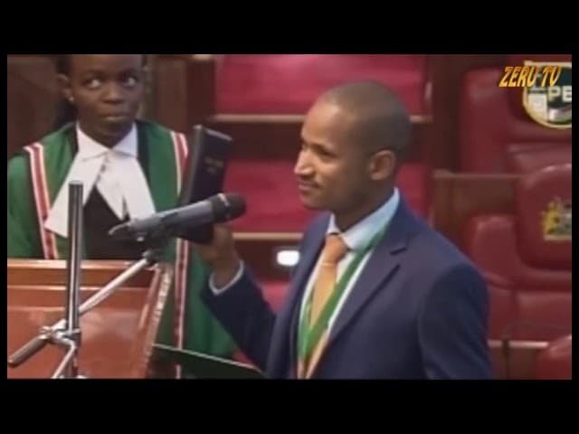 BABU OWINO SWEARS IN THE NAME OF RAILA                     TIBIM