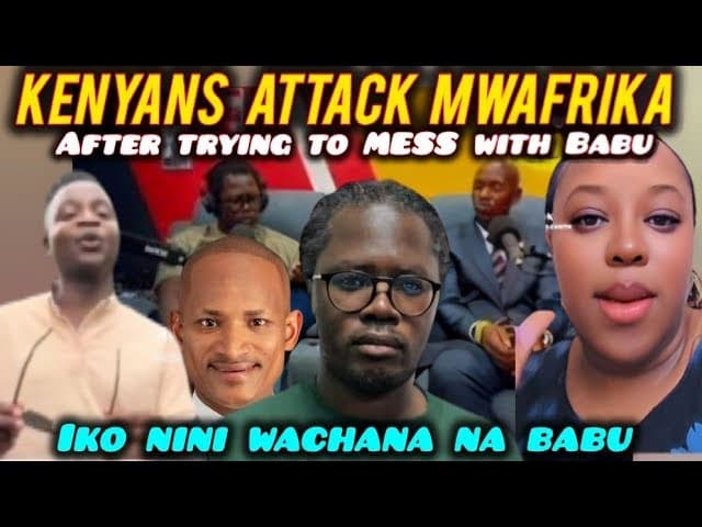 UNBELIEVABLE Angry Kenyan GENZS ATTACK Mwafrika IKO NINI after Trying to MESS with BABU with MOSIRIA